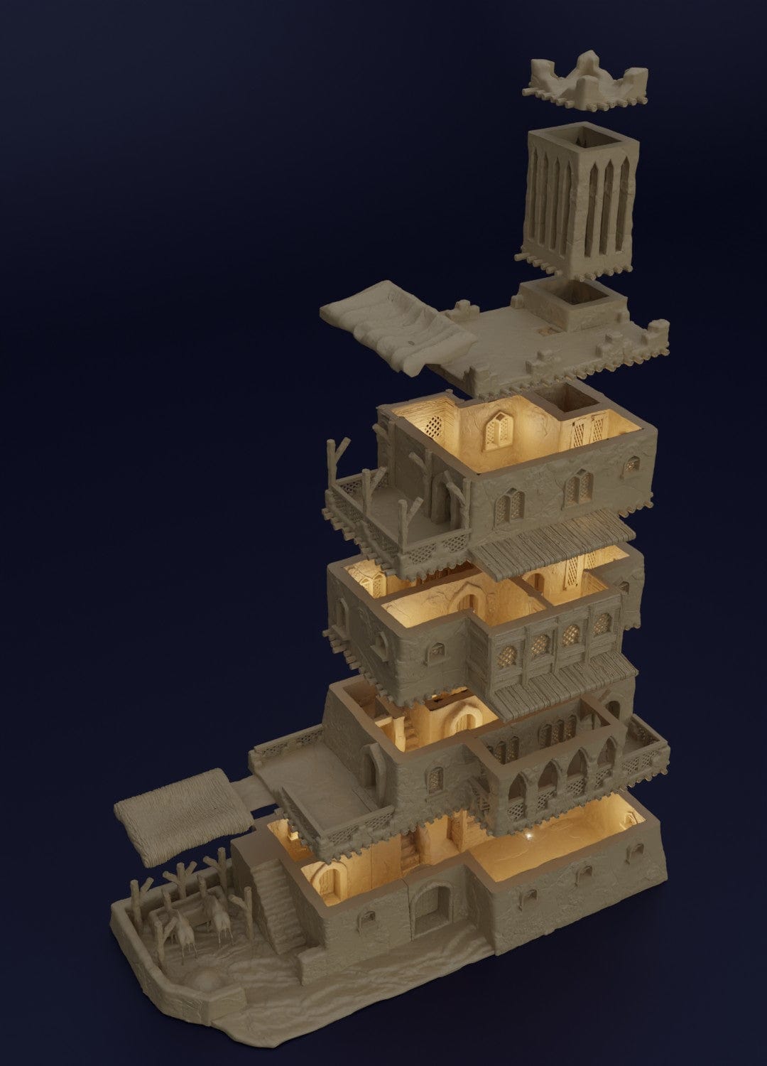 Tabletop Terrain Building Desert Inn