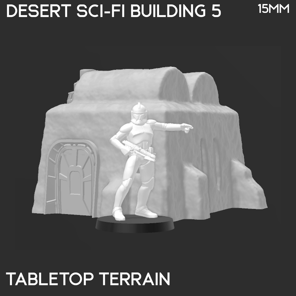 Tabletop Terrain Building Desert Sci-Fi Building 5