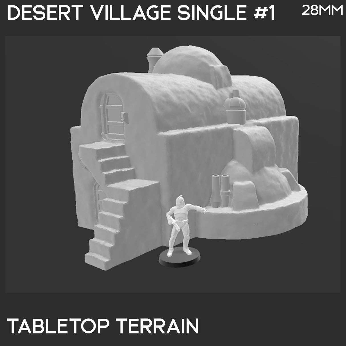 Tabletop Terrain Building Desert Sci-Fi Village