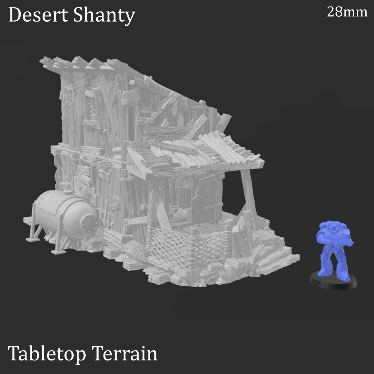 Tabletop Terrain Building Desert Shanty - Apocalyptic Fantasy Building