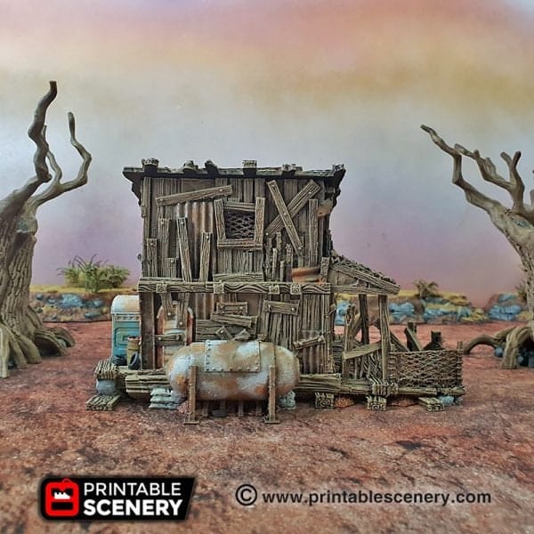Tabletop Terrain Building Desert Shanty - Apocalyptic Fantasy Building