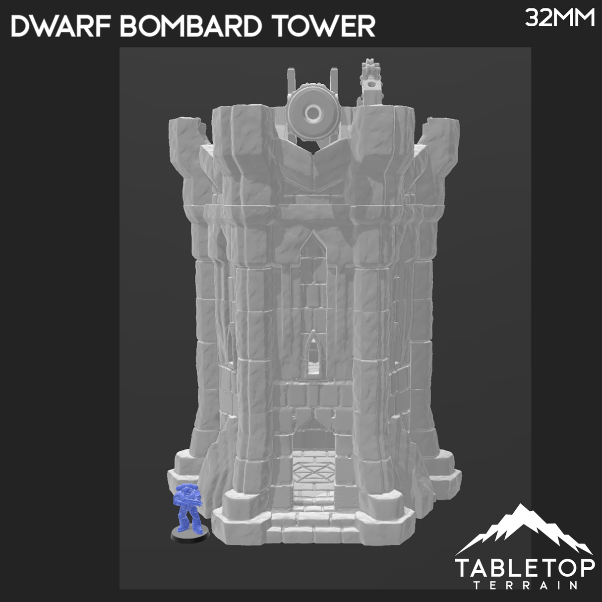 Tabletop Terrain Building Dwarf Bombard Tower