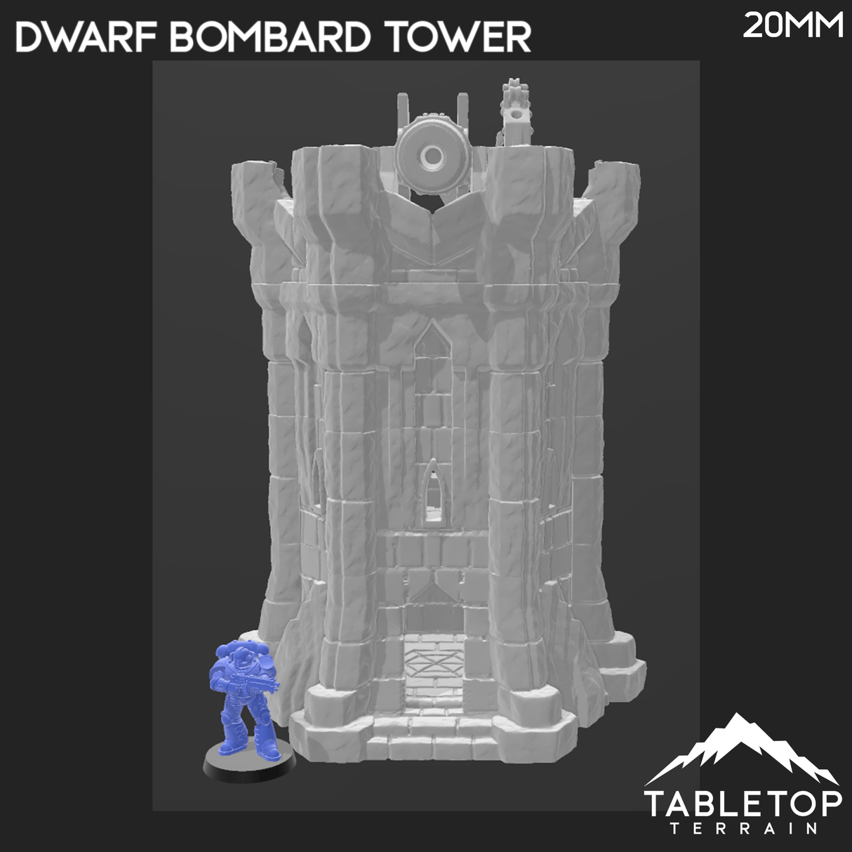 Tabletop Terrain Building Dwarf Bombard Tower