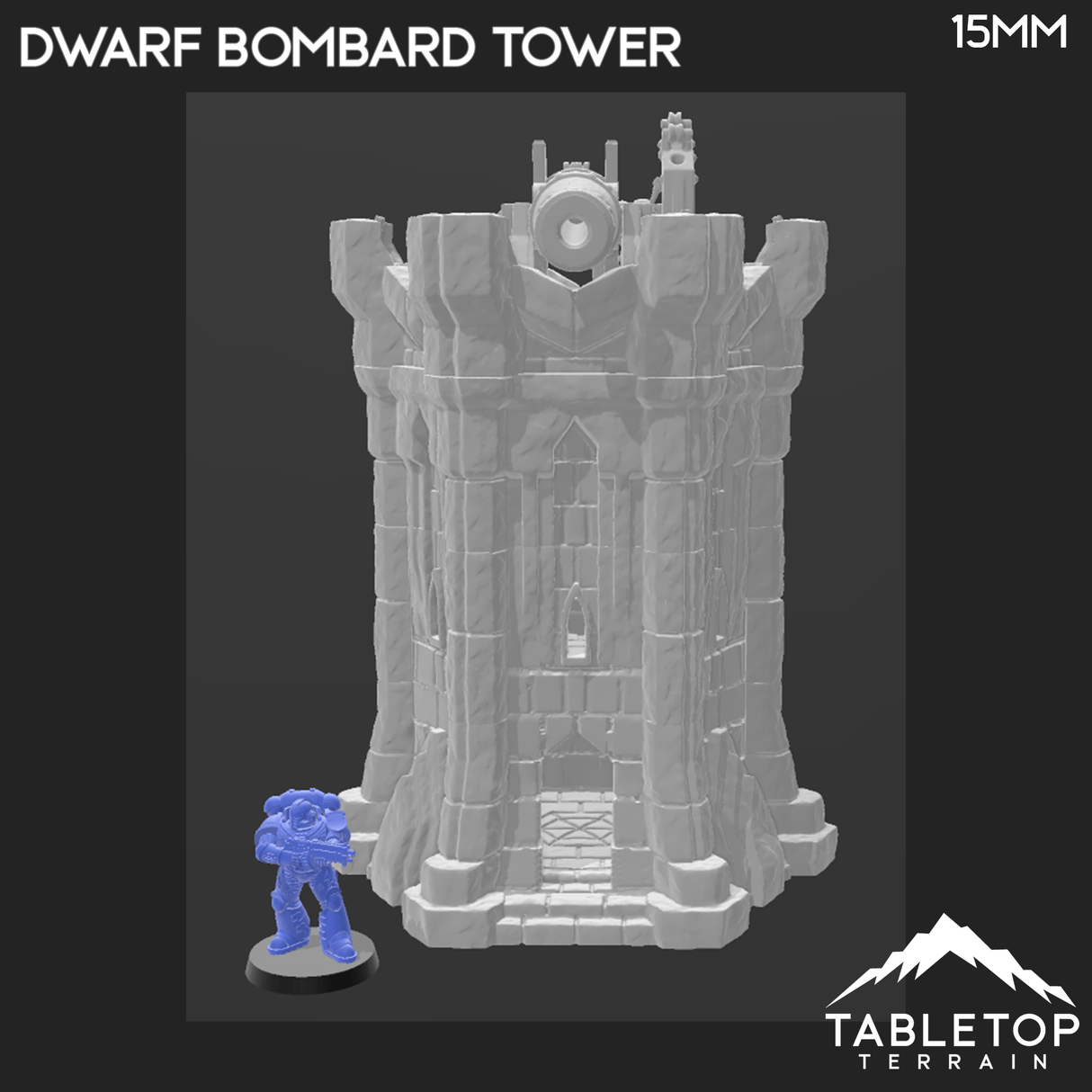 Tabletop Terrain Building Dwarf Bombard Tower
