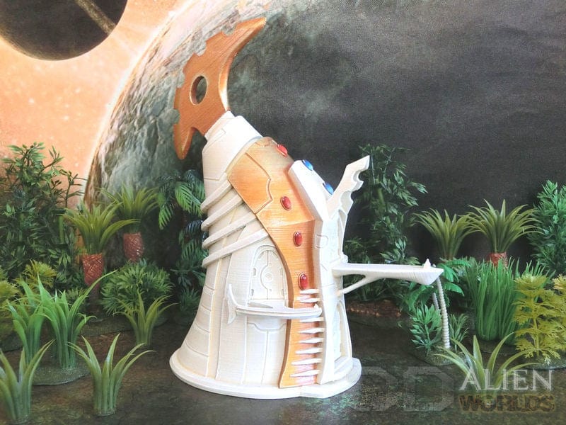 Tabletop Terrain Building Eldar Brilliant Lance Shrine - 40k Eldar Terrain