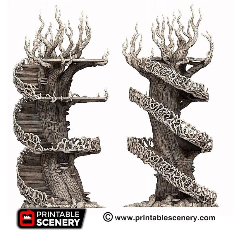 Tabletop Terrain Building Elven Tower - Elven Fantasy Building
