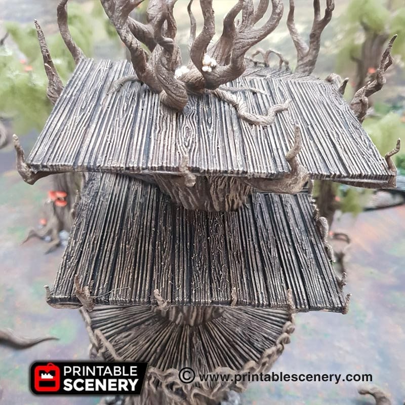 Tabletop Terrain Building Elven Tower - Elven Fantasy Building