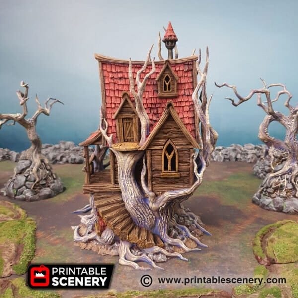 Tabletop Terrain Building Feywild Bower - Ruined Fantasy Building