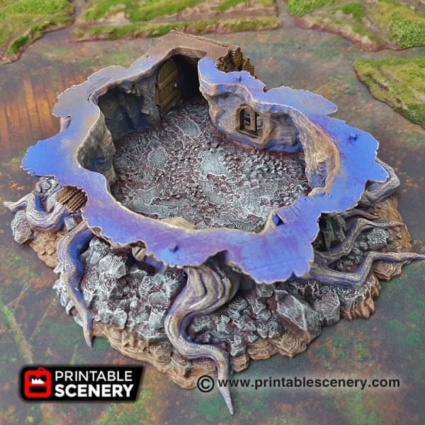 Tabletop Terrain Building Feywild Cabin - Ruined Fantasy Building