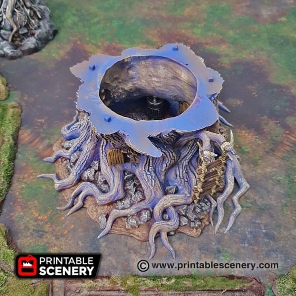 Tabletop Terrain Building Feywild Cottage - Ruined Fantasy Building