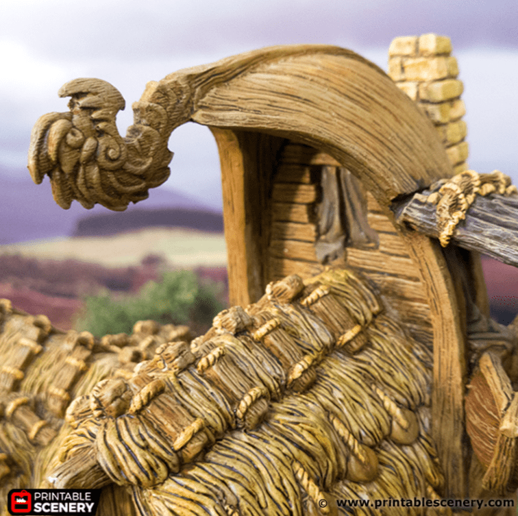 Tabletop Terrain Building Fisherman's Hut - Hagglethorn Hollow - Fantasy Building