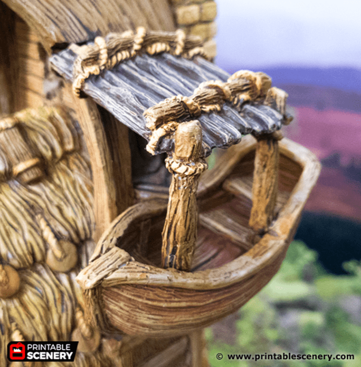 Tabletop Terrain Building Fisherman's Hut - Hagglethorn Hollow - Fantasy Building