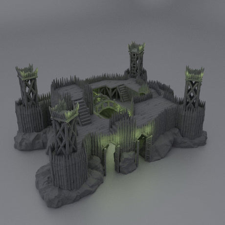 Tabletop Terrain Building Fortified River Camp