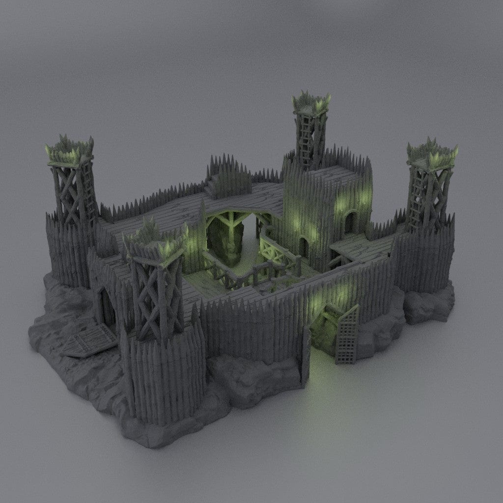 Tabletop Terrain Building Fortified River Camp