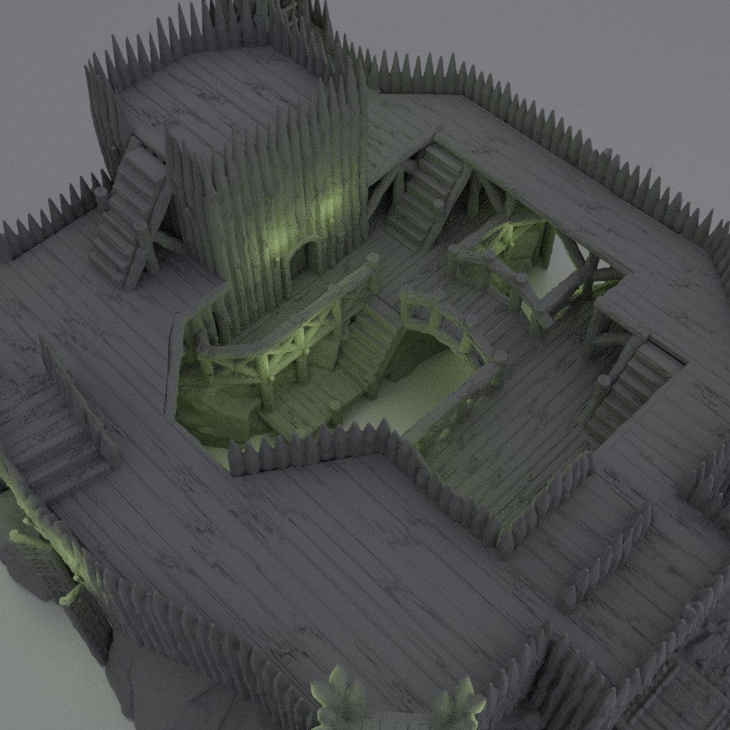 Tabletop Terrain Building Fortified River Camp