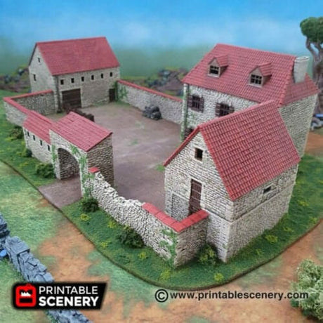 Tabletop Terrain Building French Farm - WWII - Building