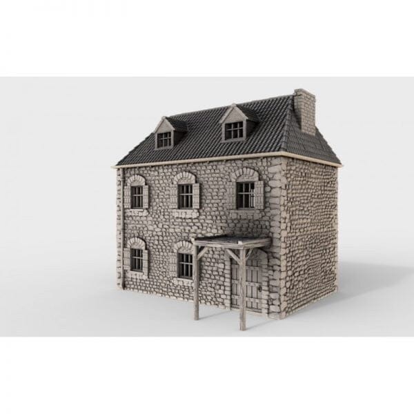 Tabletop Terrain Building French Farmhouse - WWII Building