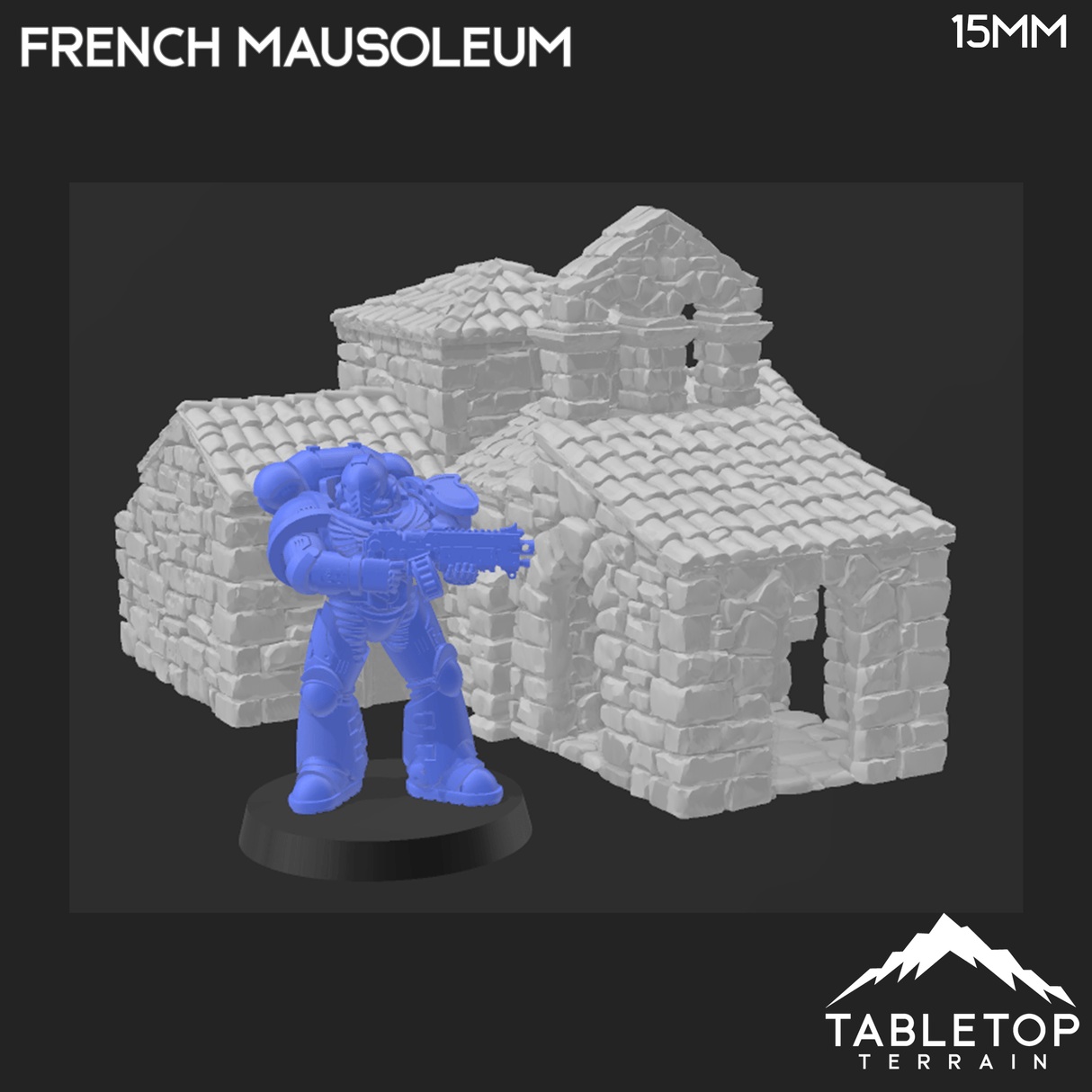 Tabletop Terrain Building French Mausoleum - Country & King - Fantasy Historical Building