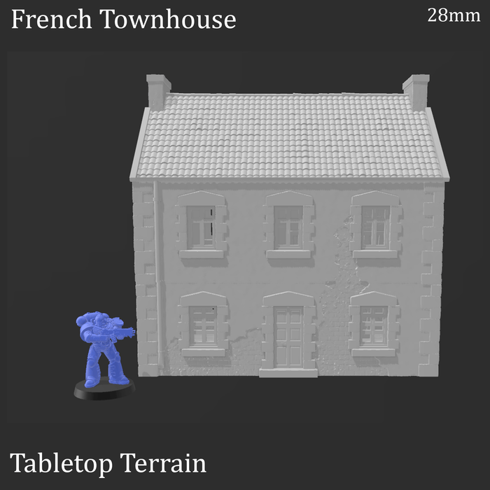 Tabletop Terrain Building French Townhouse - WWII Building