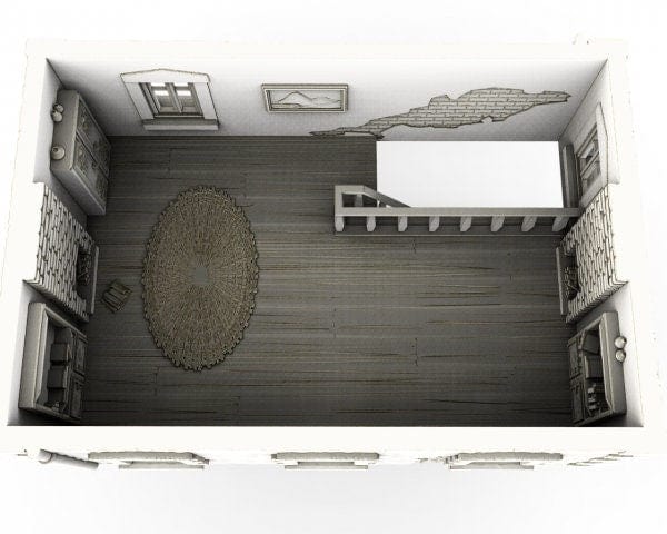 Tabletop Terrain Building French Townhouse - WWII Building