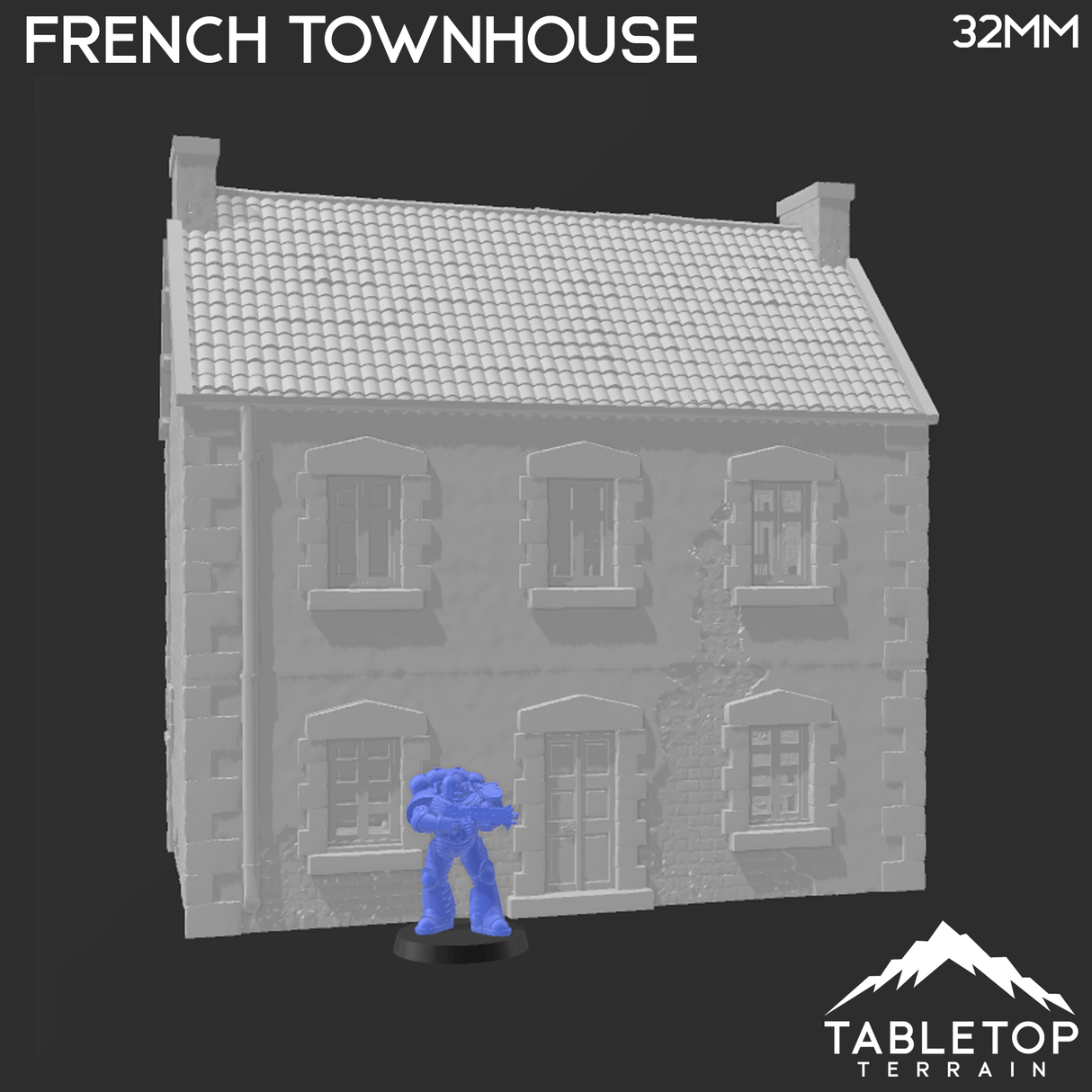 Tabletop Terrain Building French Townhouse - WWII Building
