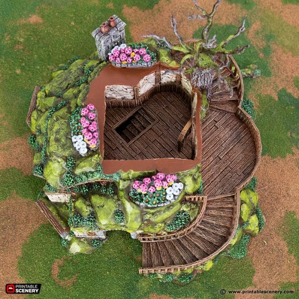 Tabletop Terrain Building Gardener's Guildhall - Rise of the Halflings - Fantasy Building
