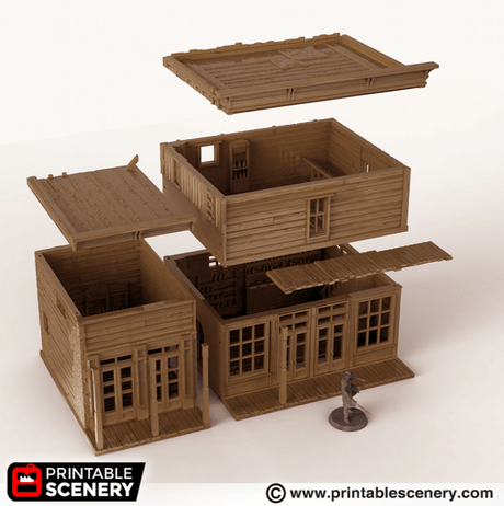 Tabletop Terrain Building General Store - Wild West Building