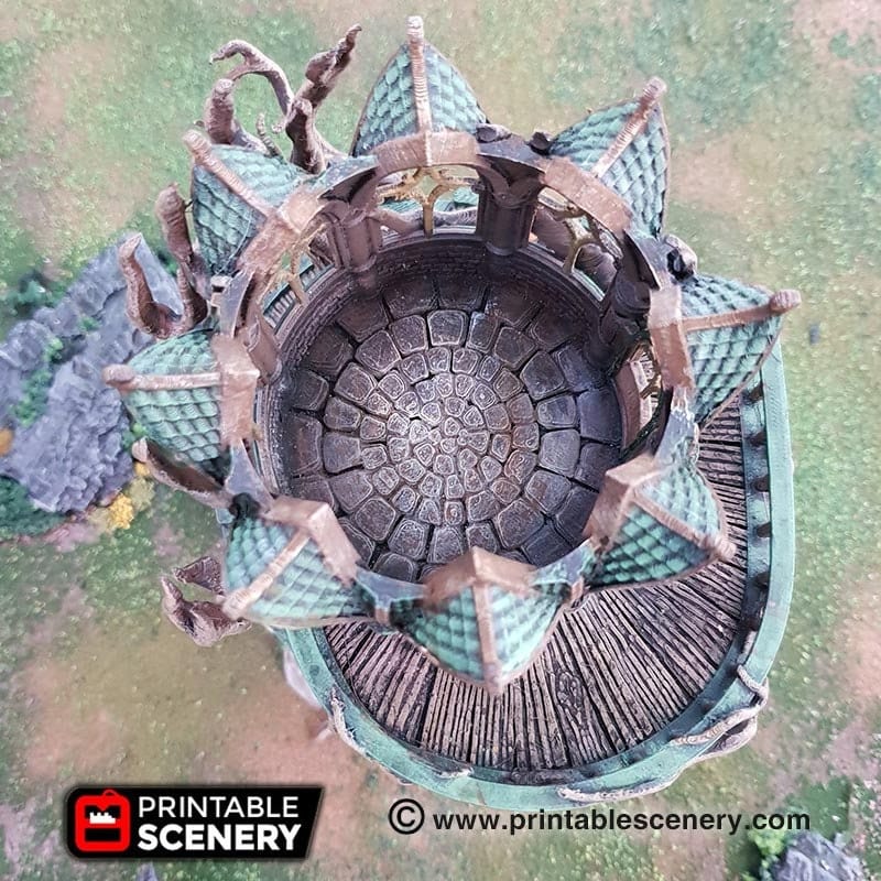 Tabletop Terrain Building Gloomwood Eyrie - Elven Fantasy Building