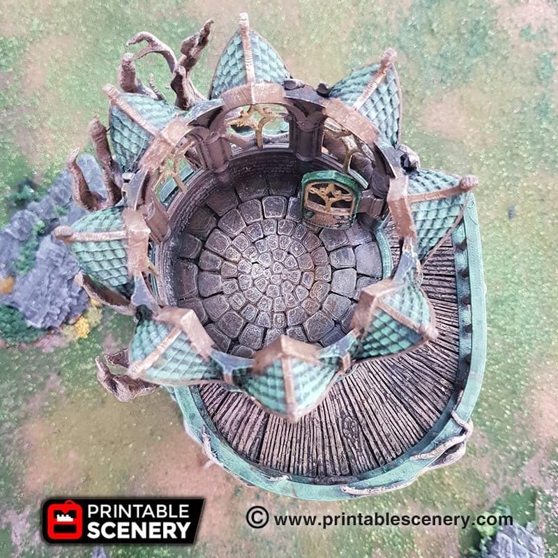 Tabletop Terrain Building Gloomwood Eyrie - Elven Fantasy Building