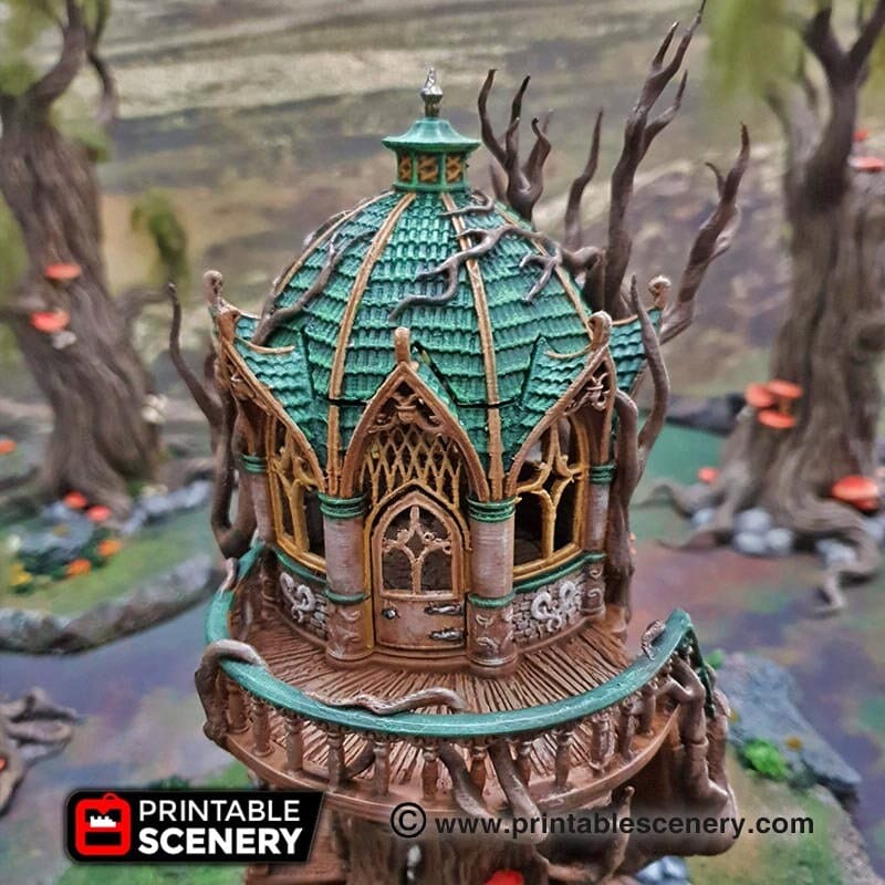 Tabletop Terrain Building Gloomwood Treehouse - Elven Fantasy Building