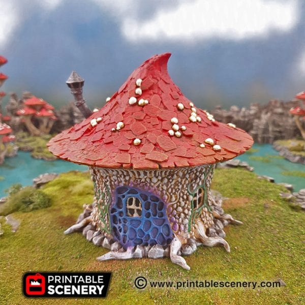 Tabletop Terrain Building Goblin Mushroom Hovel - Fantasy Building