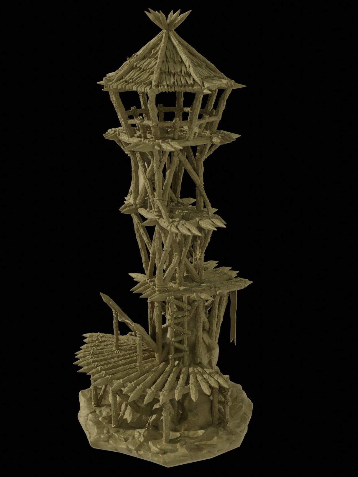 Tabletop Terrain Building Goblin Watchtower