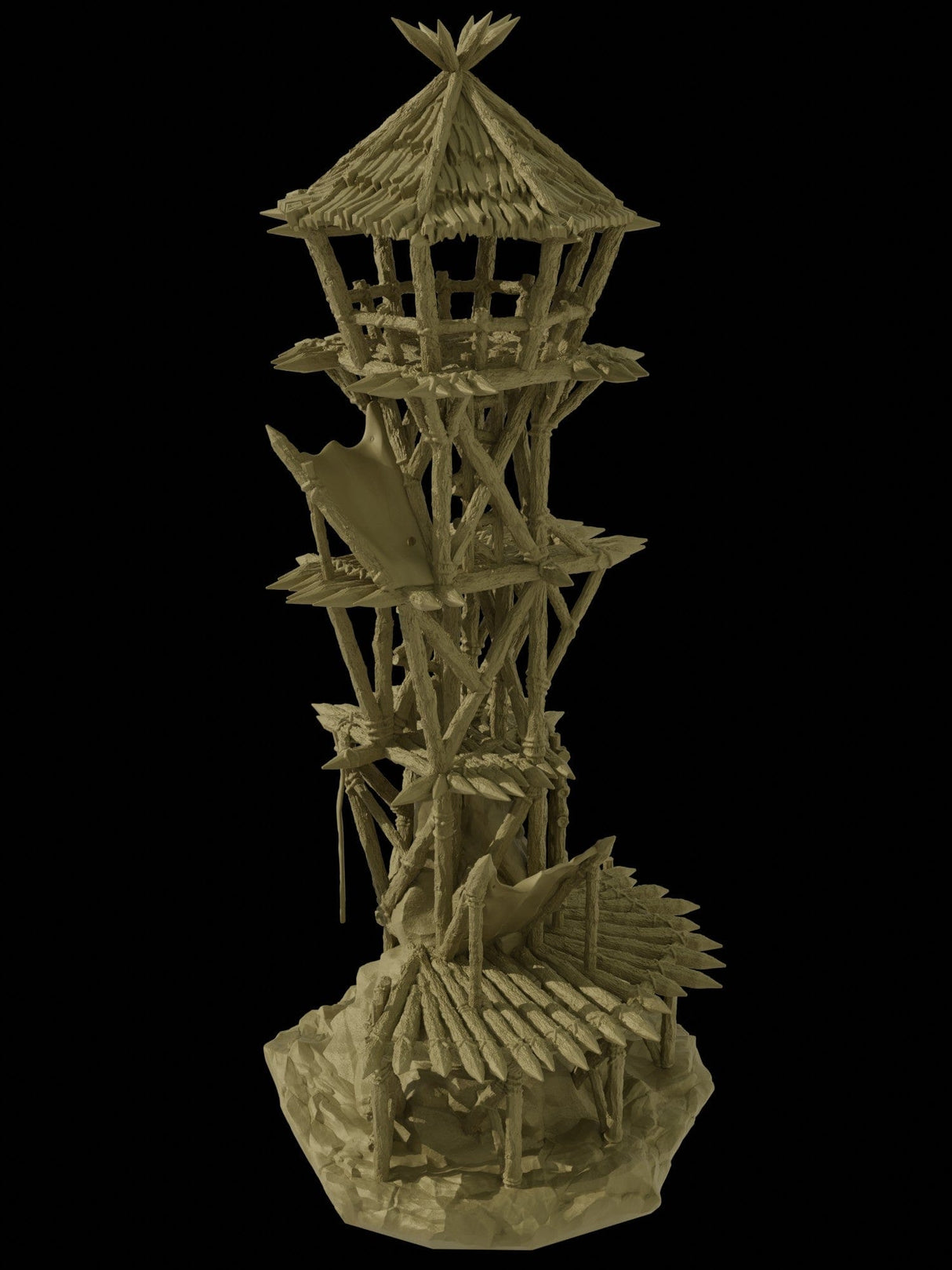 Tabletop Terrain Building Goblin Watchtower