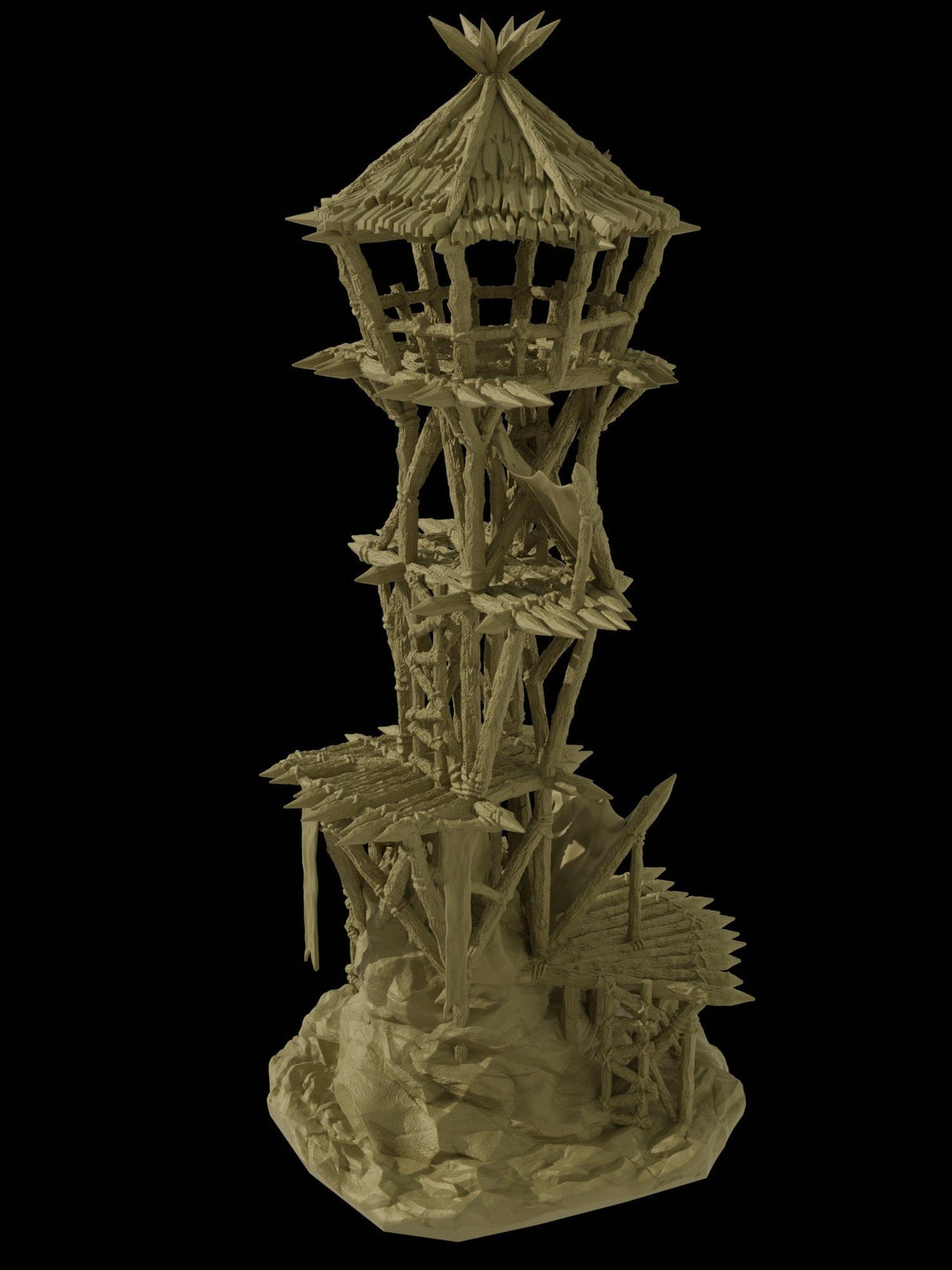 Tabletop Terrain Building Goblin Watchtower