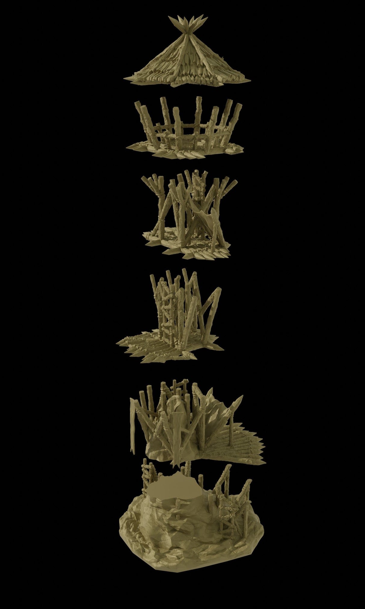 Tabletop Terrain Building Goblin Watchtower