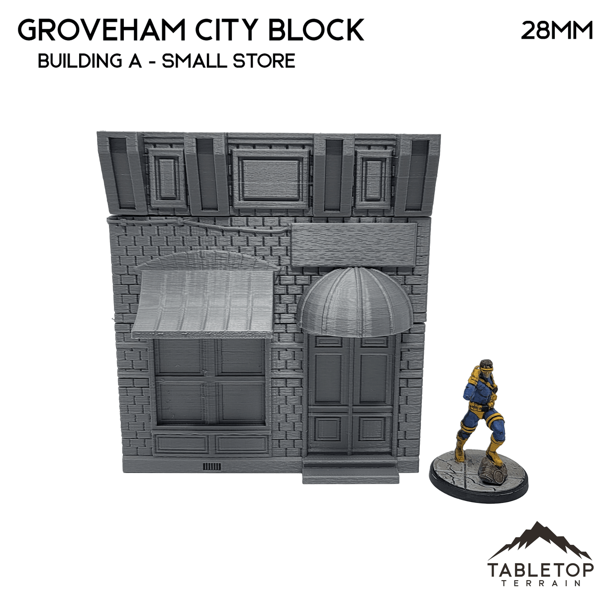 Tabletop Terrain Building Groveham City Block - Marvel Crisis Protocol Buildings