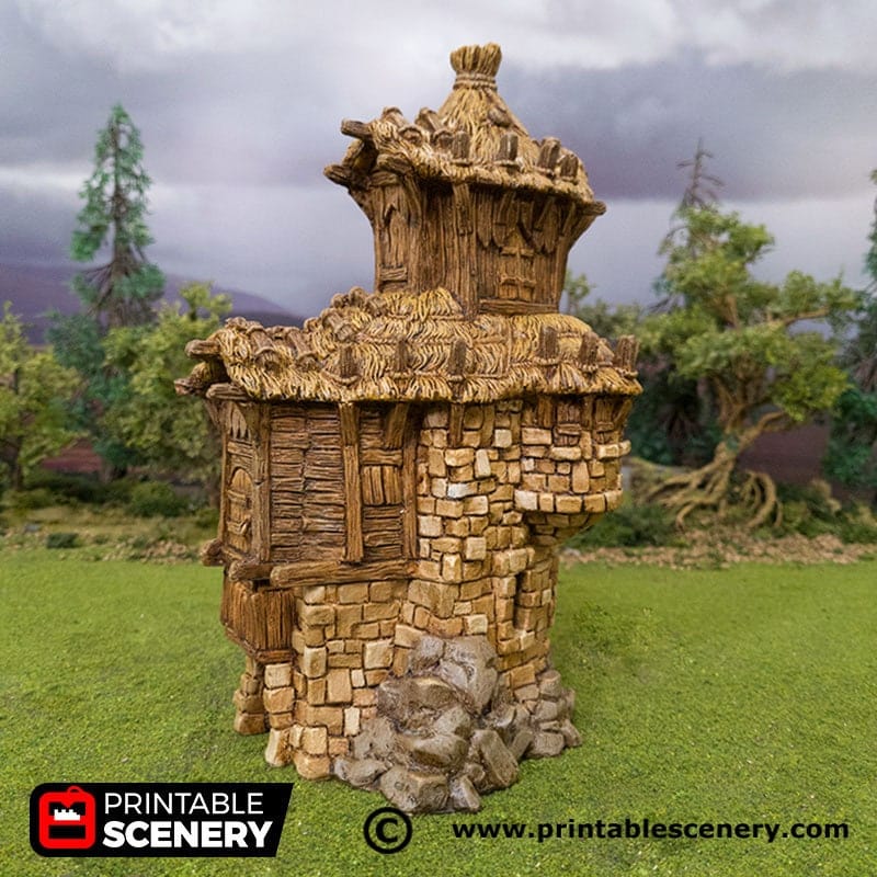 Tabletop Terrain Building Hagglethorn Barracks - Hagglethorn Hollow - Fantasy Building
