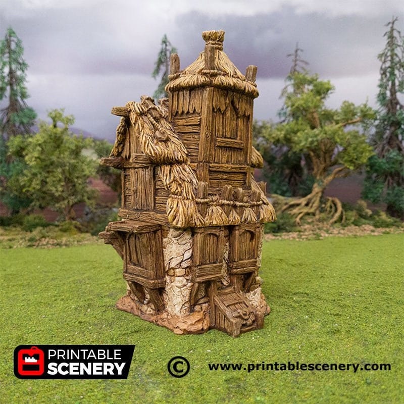 Tabletop Terrain Building Hagglethorn Homestead - Hagglethorn Hollow - Fantasy Building