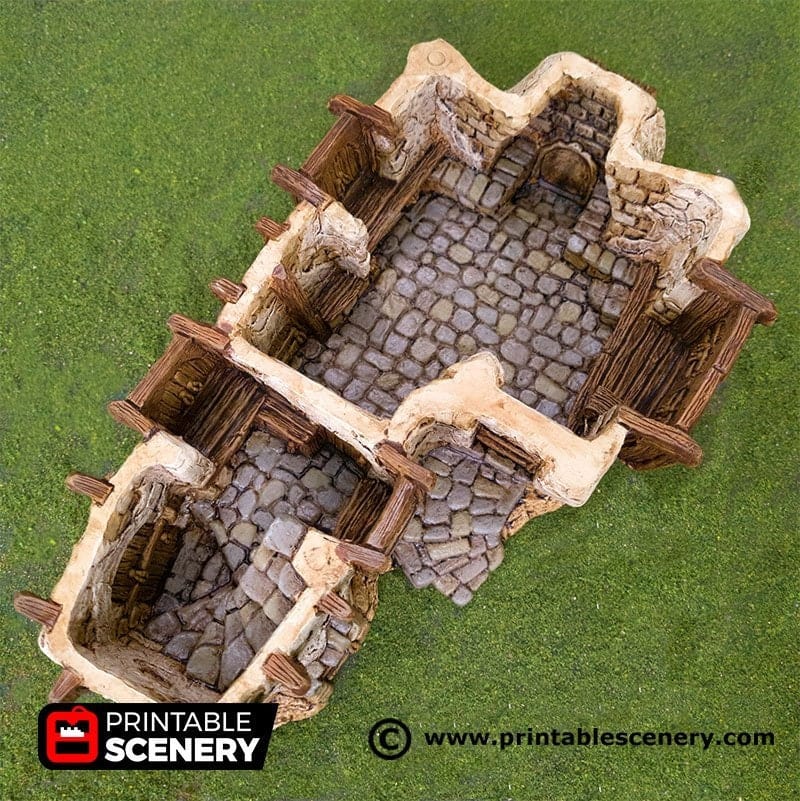 Tabletop Terrain Building Hagglethorn Longhouse - Hagglethorn Hollow - Fantasy Building
