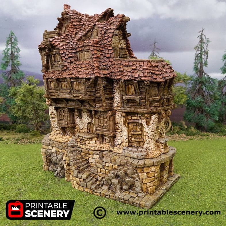 Tabletop Terrain Building Hagglethorn Tavern - Hagglethorn Hollow - Fantasy Building