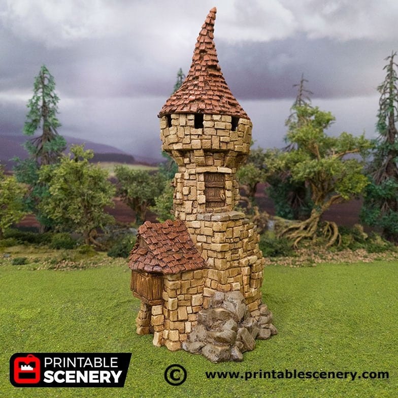 Tabletop Terrain Building Hagglethorn Tower - Hagglethorn Hollow - Fantasy Building
