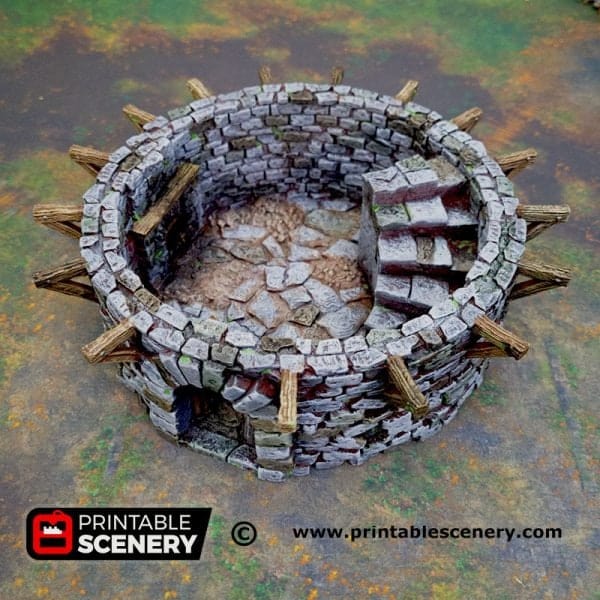 Tabletop Terrain Building Haunted Windmill - Fantasy Building