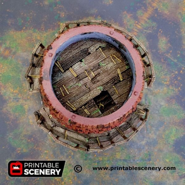 Tabletop Terrain Building Haunted Windmill - Fantasy Building