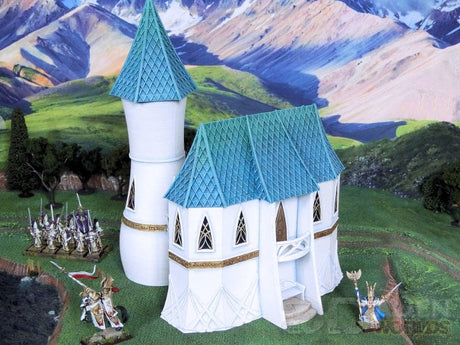 Tabletop Terrain Building High Elf House Tower - Elven Fantasy Building