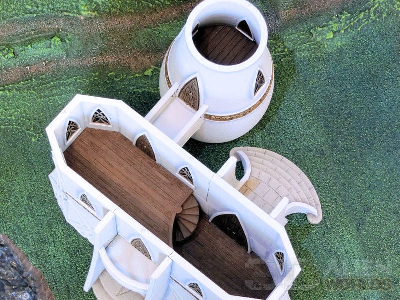 Tabletop Terrain Building High Elf House Tower - Elven Fantasy Building