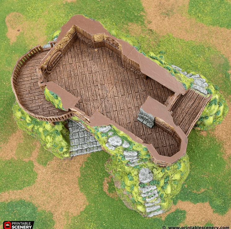 Tabletop Terrain Building Hillock Homestead - Rise of the Halflings - Fantasy Building