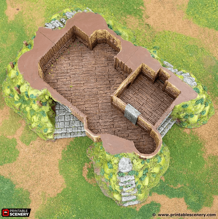 Tabletop Terrain Building Hillock Homestead - Rise of the Halflings - Fantasy Building