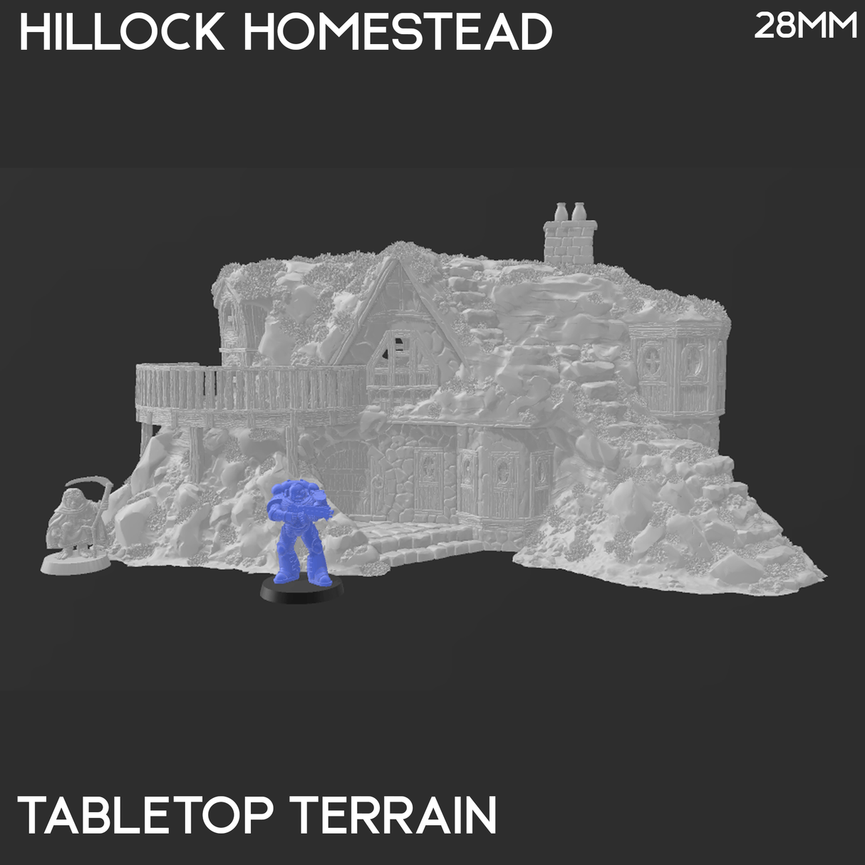 Tabletop Terrain Building Hillock Homestead - Rise of the Halflings - Fantasy Building