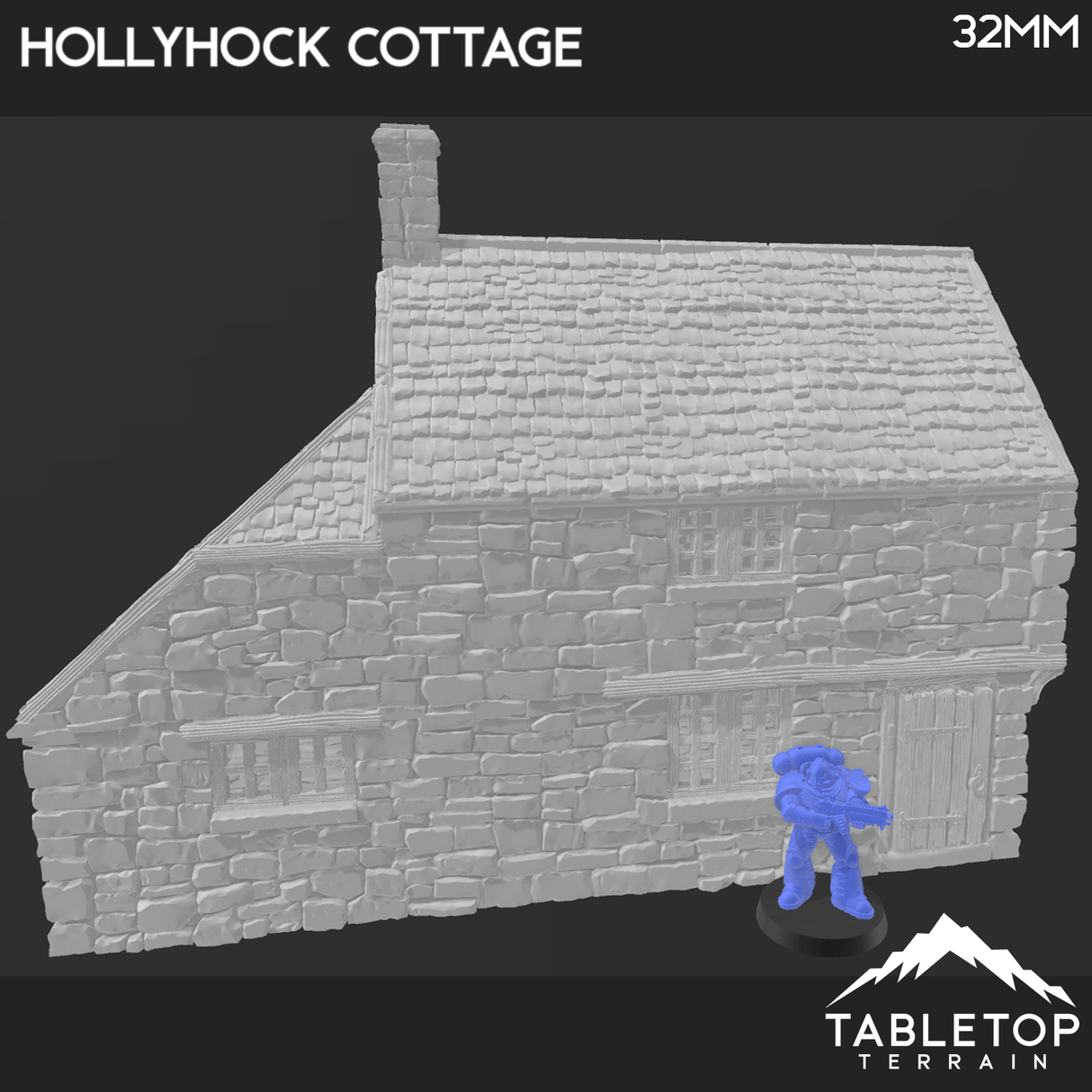Tabletop Terrain Building Hollyhock Cottage - Country & King - Fantasy Historical Building