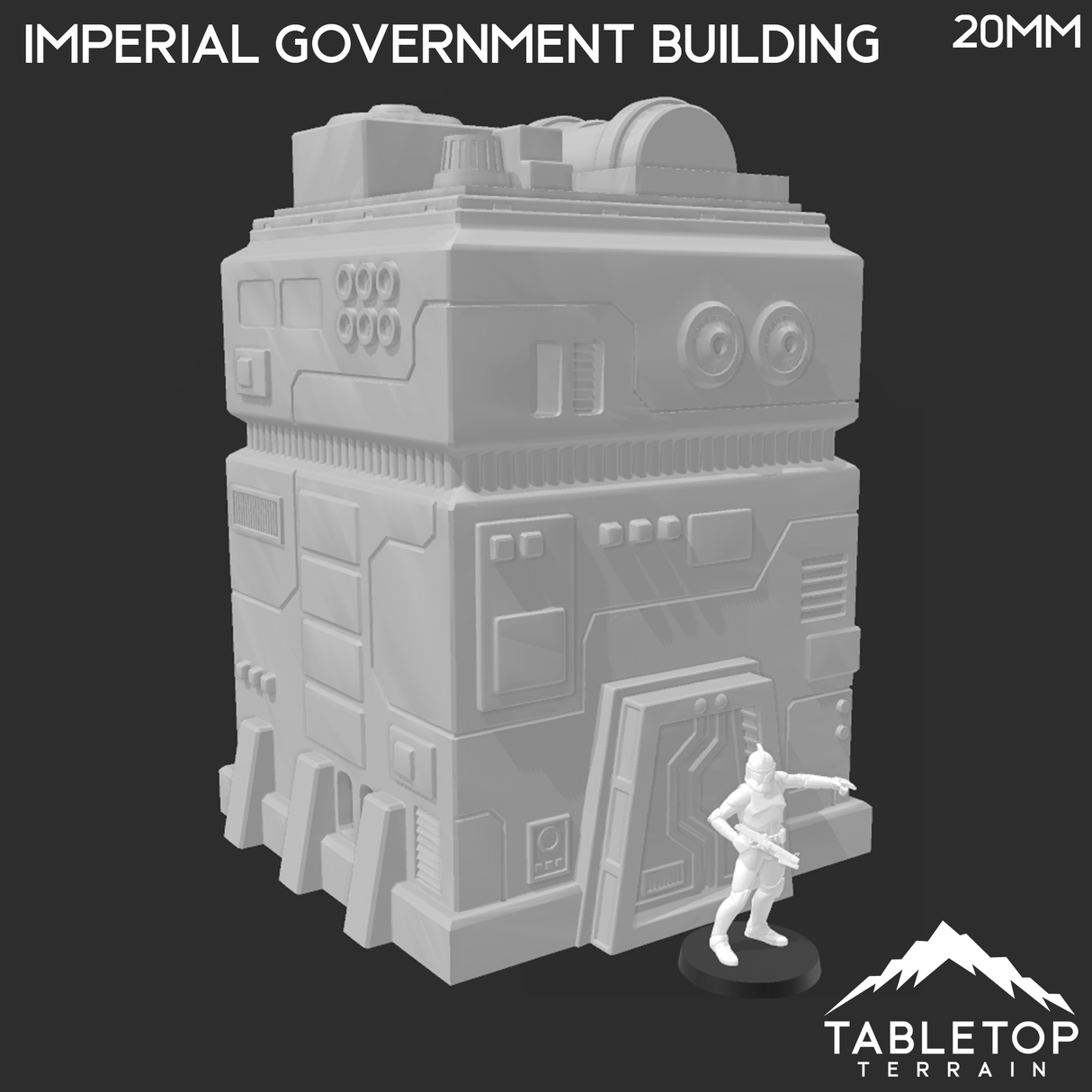Tabletop Terrain Building Imperial Government Building - Star Wars Legion Building
